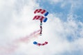 Patriot Parachute Team on display Royalty Free Stock Photo