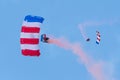 Patriot Parachute Team on display Royalty Free Stock Photo