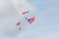Patriot Parachute Team Royalty Free Stock Photo