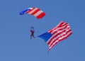 Patriot Parachute Team Royalty Free Stock Photo