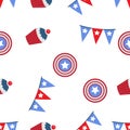 Patriotic Design Seamless Flag