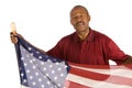 Patriotic African American man Royalty Free Stock Photo