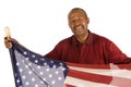 Patriotic African American man Royalty Free Stock Photo