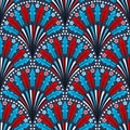 Patriotic American Boho Feathers Pattern