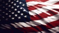 Patriotic American Flag Waving in Close-up Detail. created with Generative AI Royalty Free Stock Photo