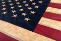 Patriotic background with vintage american flag. 4th of july, memorial or labor day Royalty Free Stock Photo