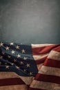 Patriotic background with vintage american flag. 4th of july, memorial or labor day Royalty Free Stock Photo