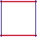 Patriotic border divider american usa flag Royalty Free Stock Photo