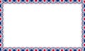 Patriotic border divider american usa flag.