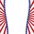 Patriotic border divider american usa flag Royalty Free Stock Photo