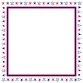 Patriotic border divider american usa flag Royalty Free Stock Photo