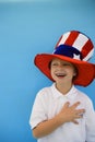 Patriotic Boy Royalty Free Stock Photo