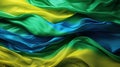 Blue yellow and green brazil patriotic abstract background