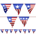 Patriotic bunting flags Royalty Free Stock Photo