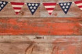 Patriotic bunting with stars and stripes of USA Royalty Free Stock Photo