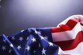 Background flag of the United States of America for national federal holidays celebration and mourning remembrance day. USA symbol Royalty Free Stock Photo