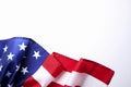 Background flag of the United States of America for national federal holidays celebration and mourning remembrance day. USA symbol Royalty Free Stock Photo