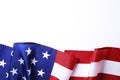 Background flag of the United States of America for national federal holidays celebration and mourning remembrance day. USA symbol Royalty Free Stock Photo