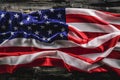 Federal Holidays Background With The USA National Flag