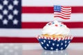 Patriotic cupcake