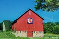 Patriotic Eagle Quilt Barn, Ivy Covered Silo Royalty Free Stock Photo