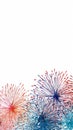 Patriotic fireworks background Royalty Free Stock Photo