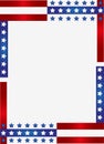 Patriotic Frame Border Royalty Free Stock Photo