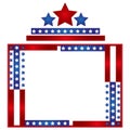 Patriotic Frame Border Royalty Free Stock Photo