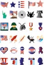 Patriotic icons Royalty Free Stock Photo