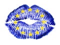 Patriotic love - EU Royalty Free Stock Photo