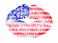 Patriotic love - USA Royalty Free Stock Photo