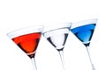 Patriotic Martinis Royalty Free Stock Photo