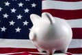 Patriotic Piggy Bank 4149 Royalty Free Stock Photo