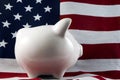 Patriotic Piggy Bank 4150 Royalty Free Stock Photo