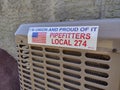 Pipefitters Local 274, I`m Union And Proud Of It, Bumper Sticker