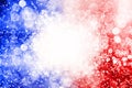 Patriotic red white blue fireworks July 4th, fourth, 4, Memorial Day background Royalty Free Stock Photo