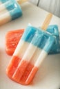 Patriotic Red White Blue Popsicles Royalty Free Stock Photo