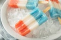 Patriotic Red White Blue Popsicles Royalty Free Stock Photo