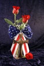 Patriotic Roses and Cross