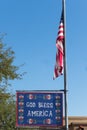 United States Flag, God bless America Royalty Free Stock Photo