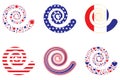 Patriotic Swirls