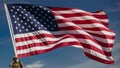 A patriotic and symbolic image of the iconic American flag