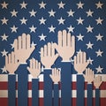 Patriotic Us Voting Background