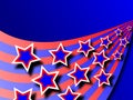 Patriotic Wave Background