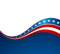 Patriotic wave background