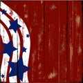 Patriotic Wood Royalty Free Stock Photo