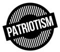 Patriotism typographic stamp