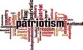 Patriotism word cloud Royalty Free Stock Photo