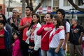 Lima, Peru - OCTOBER 10th 2017: Fanaticism in Peru Peru vs Colombia Russia 2018