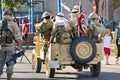 Patrol British army soldiers